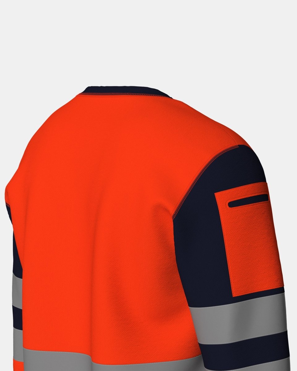 Hi Vis Sweatshirts Orange/Navy (SW3)