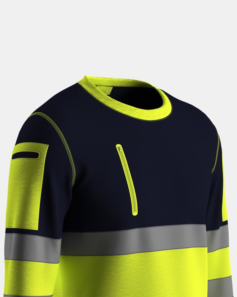 Hi Vis Sweatshirts Yellow/Navy (SW1)