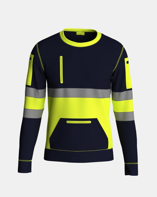 Hi Vis Sweatshirts Yellow/Navy (SW1)