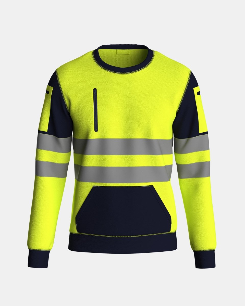 Hi Vis Sweatshirts Yellow/Navy (SW2)