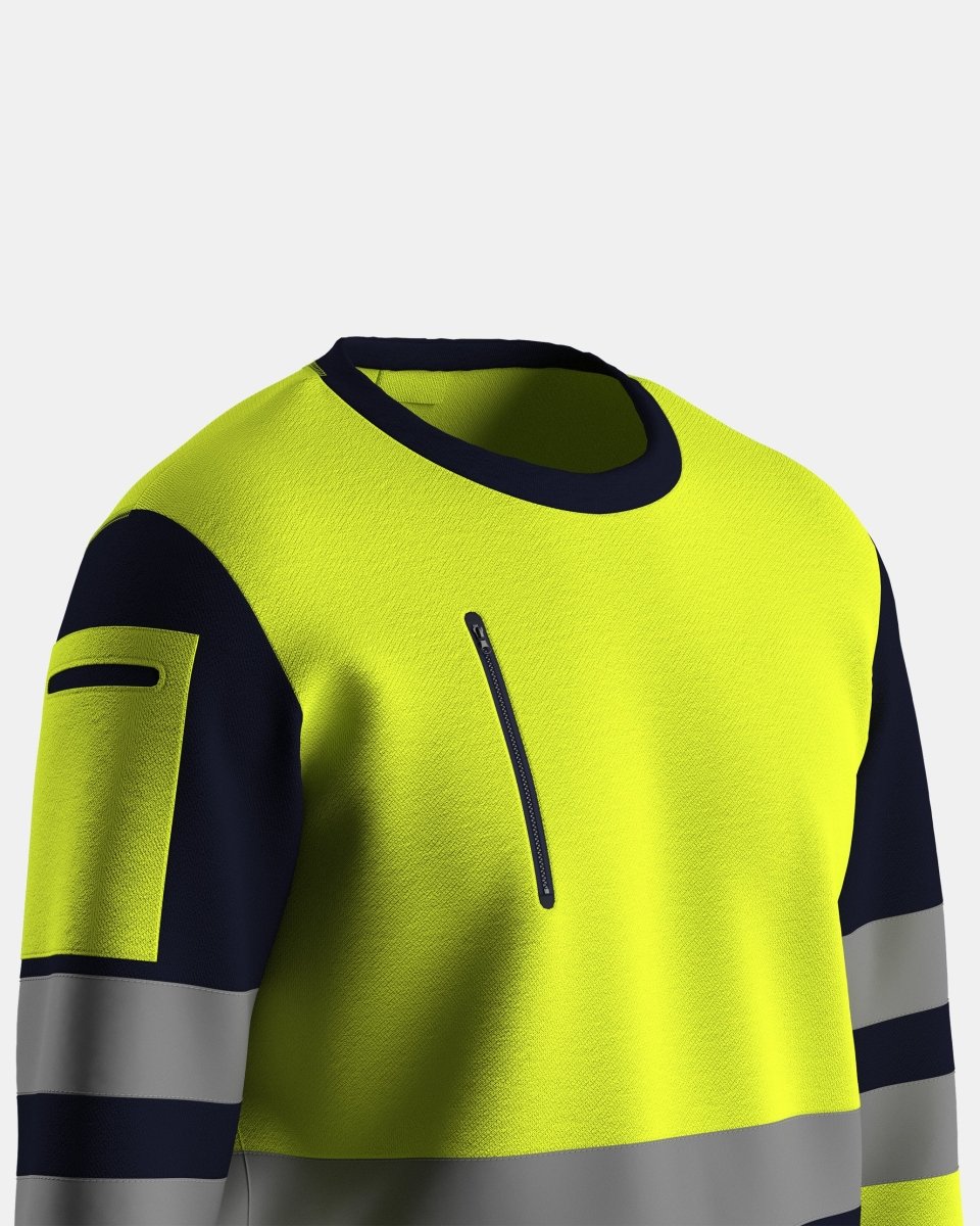 Hi Vis Sweatshirts Yellow/Navy (SW3)