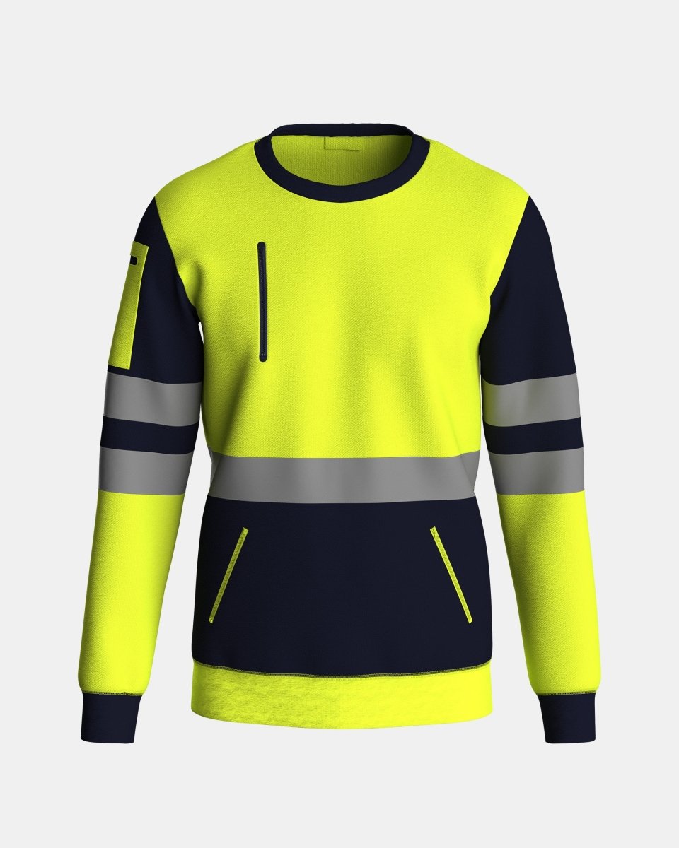 Hi Vis Sweatshirts Yellow/Navy (SW3)