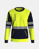 Hi Vis Sweatshirts Yellow/Navy (SW3)
