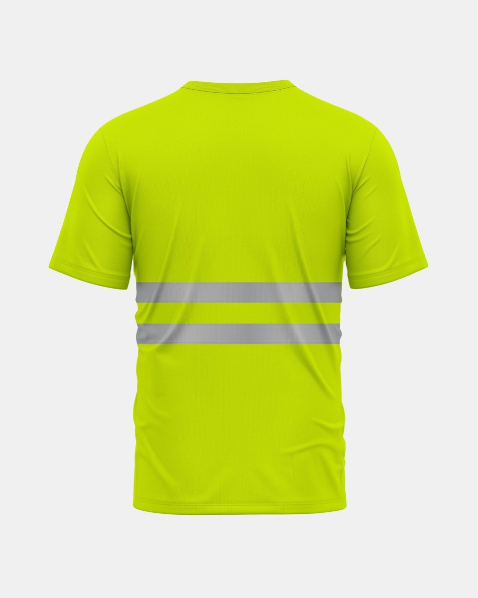 Hi - Viz Reflective Tape T-Shirt (Neon Green/Grey 4)
