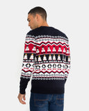 Hoho Snowman Penguin Navy Festive Jumper