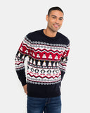Hoho Snowman Penguin Navy Festive Jumper
