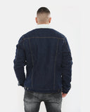 Indigo Sherpa Lined Denim Jacket