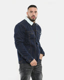 Indigo Sherpa Lined Denim Jacket