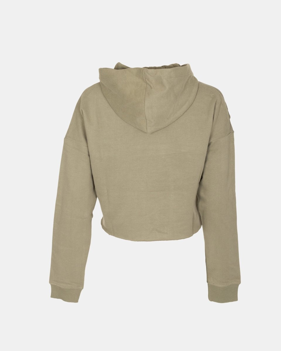 Khaki Girl's Long - Sleeve Hoodie