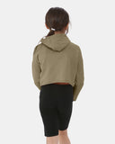 Khaki Girl's Long - Sleeve Hoodie