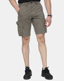 Khaki Knee Length Cargo Shorts