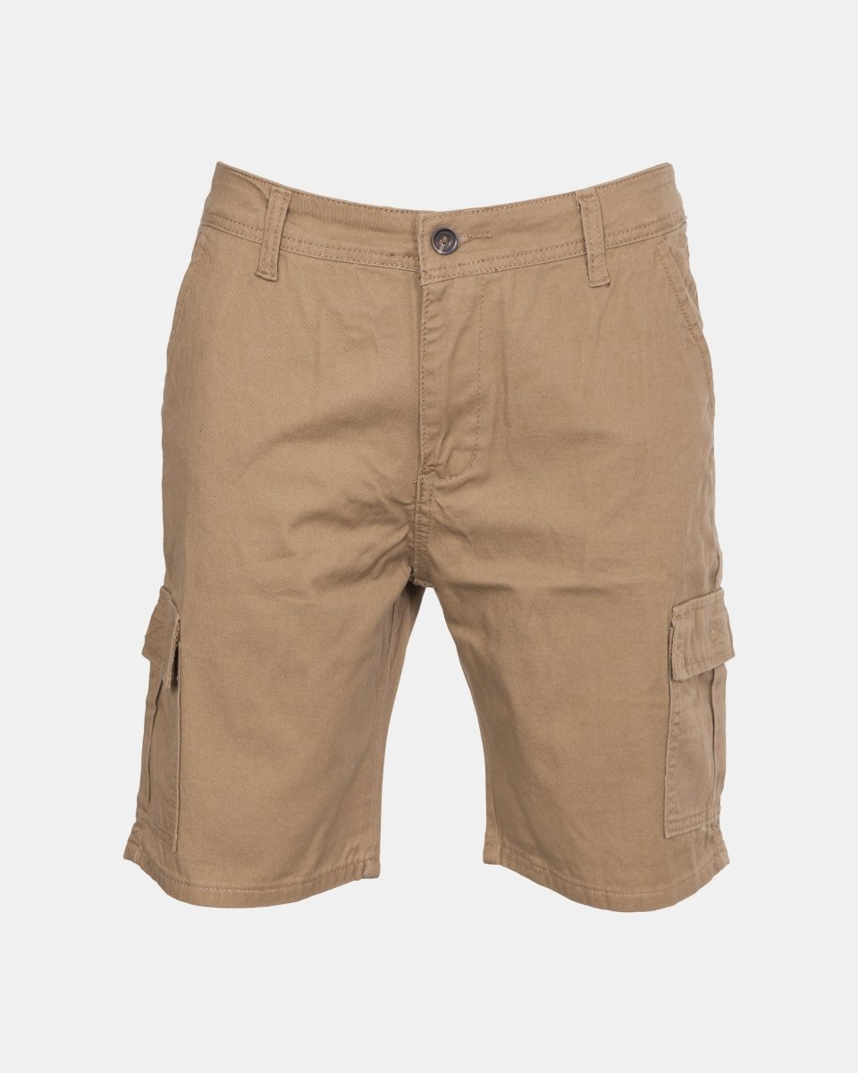 Khaki Mens Combat Canvas Chino Shorts