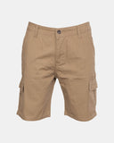 Khaki Mens Combat Canvas Chino Shorts