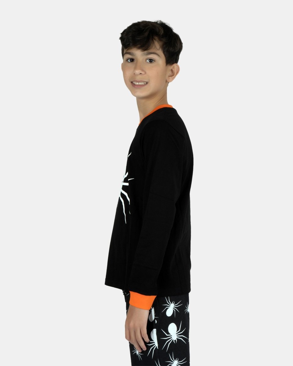 Kids Black Spider Nightwear Set