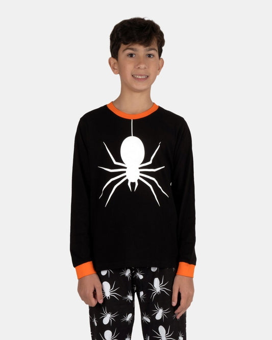 Kids Black Spider Nightwear Set