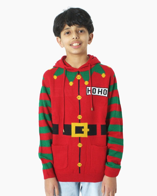Kids Elf Hoho Red C - Jumper