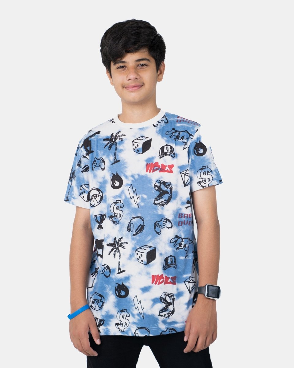Kids Gaming Tie Dye T Shirts (Pack of 2)