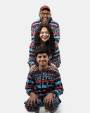 Kids Navy Loungewear Christmas Onesies