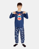 Kids Navy Rudolph Nightwear Set
