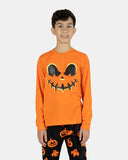 Kids Orange Pumpkin Nightwear Set
