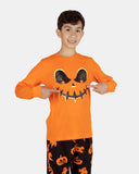 Kids Orange Pumpkin Nightwear Set