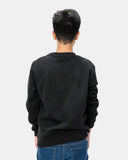 Kids Pumpkin Printed Black Sweatshirts