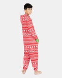 Kids Reindeer Red Christmas Onesie