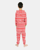 Kids Reindeer Red Christmas Onesie