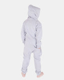 Kids Silver Grey Skeleton Fleece Onesies