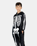 Kids Skeleton Black Halloween Onesie