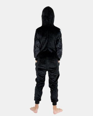 Kids Skeleton Black Halloween Onesie