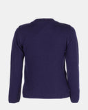 Kids Snowman Blue Retro Christmas Jumper