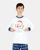 Kids White Snowman Nightwear Set