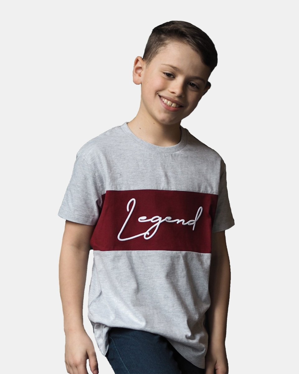 Legend Grey Marl Boys T-Shirt