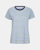 Lemon Stripe Navy Kids T-Shirt