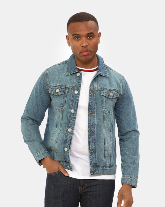 Light Blue Classic Washed Denim Jacket