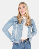 Light Blue Sherpa Lining Premium Jacket