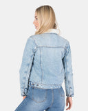 Light Blue Sherpa Lining Premium Jacket