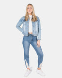 Light Blue Sherpa Lining Premium Jacket