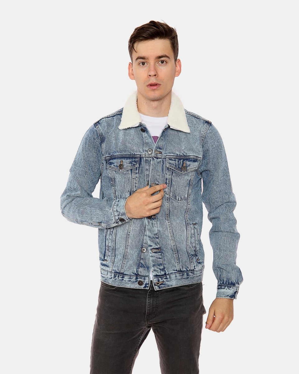 Light Blue Western Style Denim Jacket