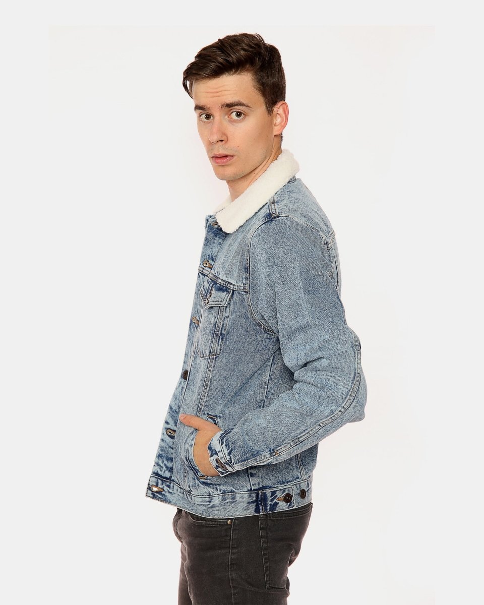 Light Blue Western Style Denim Jacket