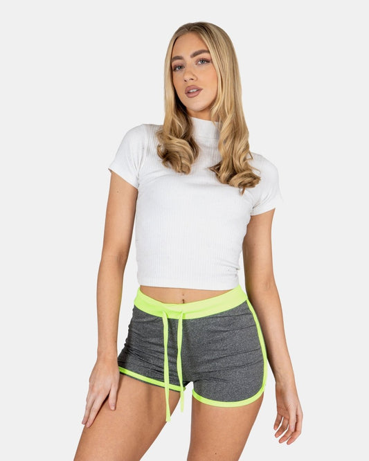 Lime Gym Fleck Summer Shorts