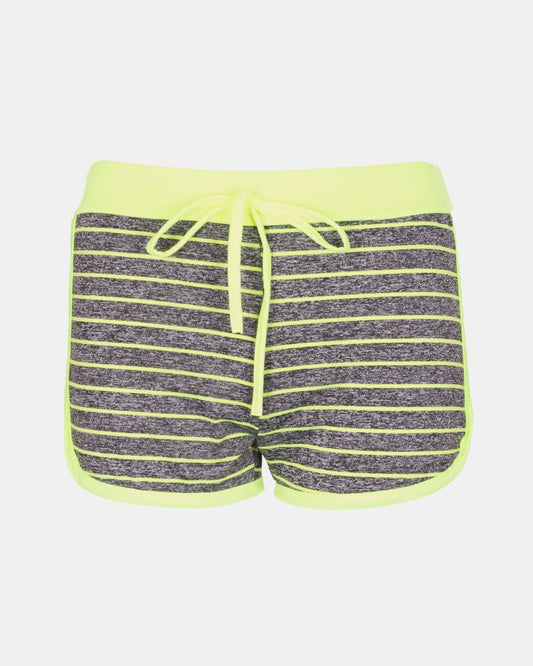 Lime Stripe Gym Fleck Summer Shorts
