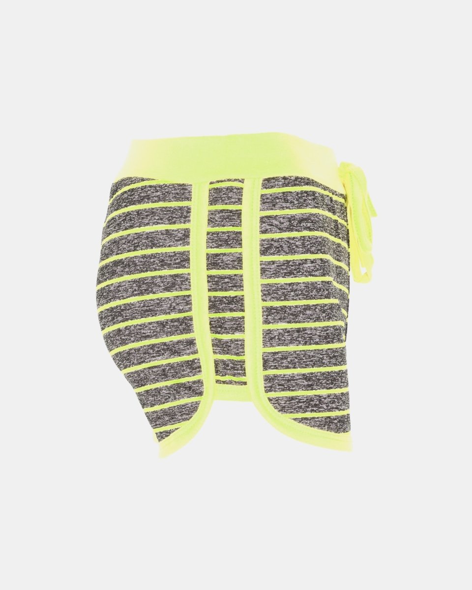 Lime Stripe Gym Fleck Summer Shorts