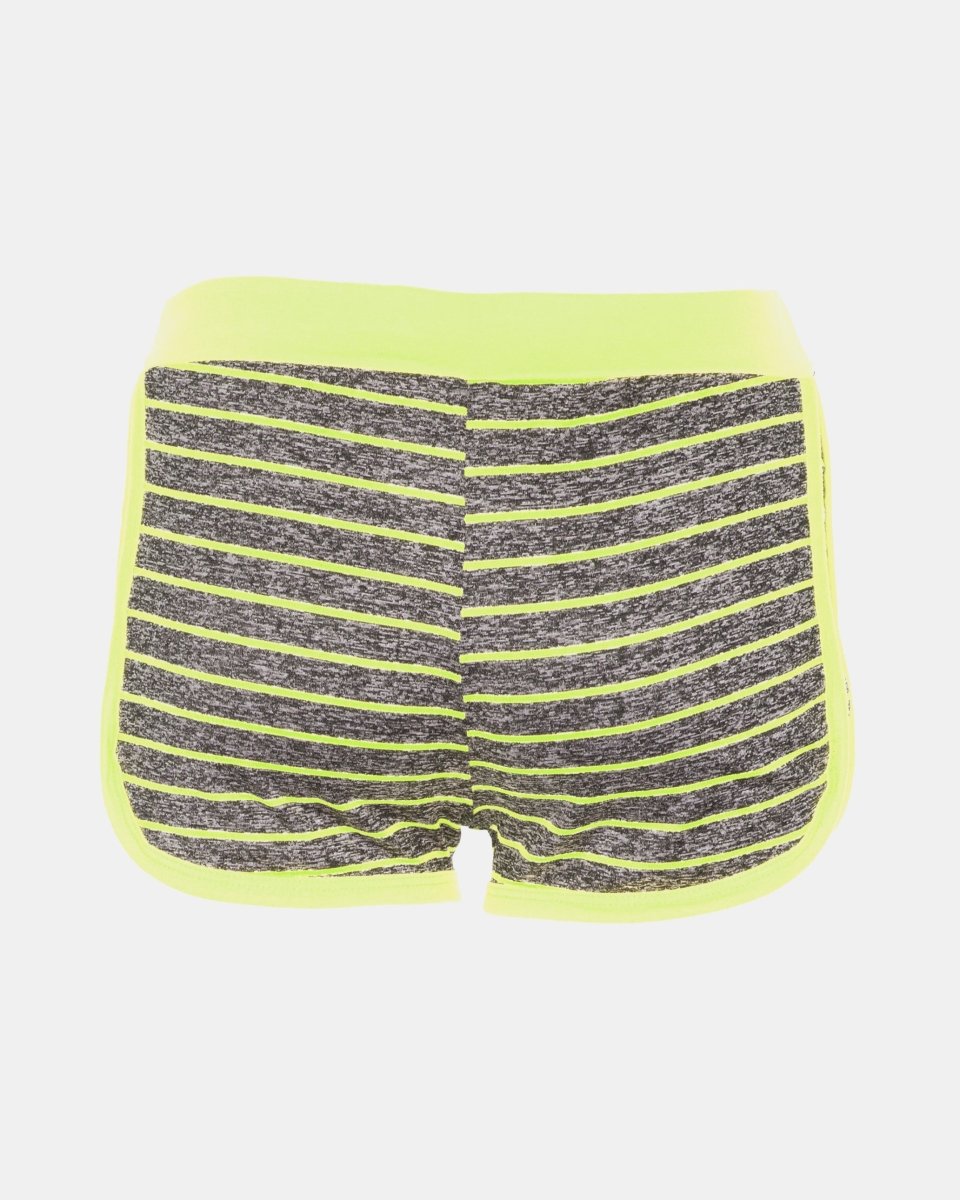Lime Stripe Gym Fleck Summer Shorts