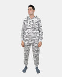 Marl Charcoal Unisex Zebra Print Onesie