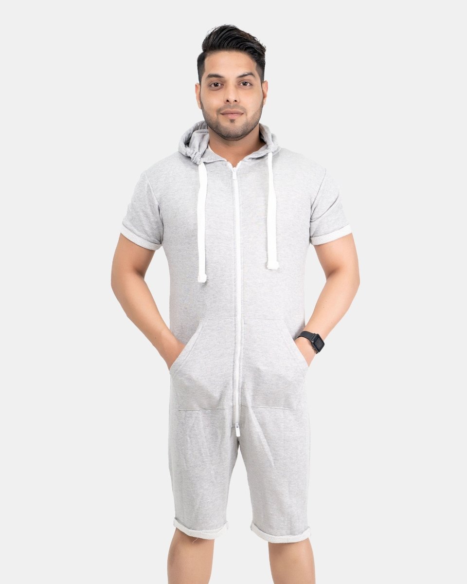 Marl Grey Men One - Piece Jumpsuit