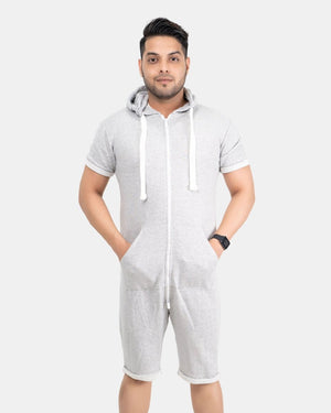 Marl Grey Men One - Piece Jumpsuit