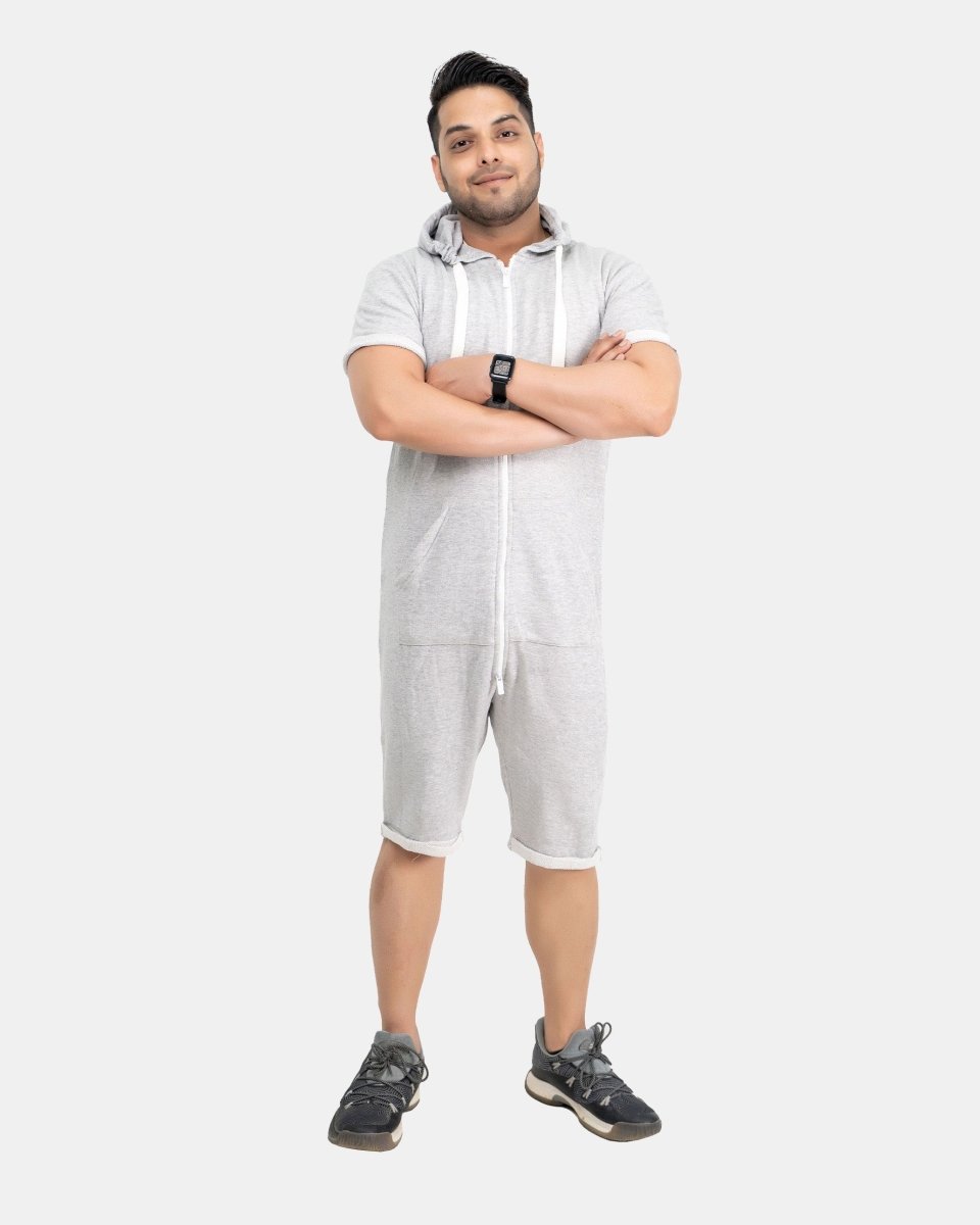 Marl Grey Men One - Piece Jumpsuit