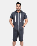 Mel Charcoal Men One - Piece Jumpsuit